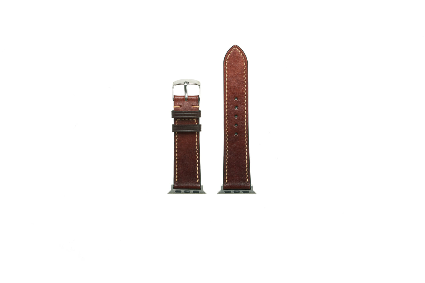 42/44/45MM Vachetta Leather Watch Strap - Brown 5