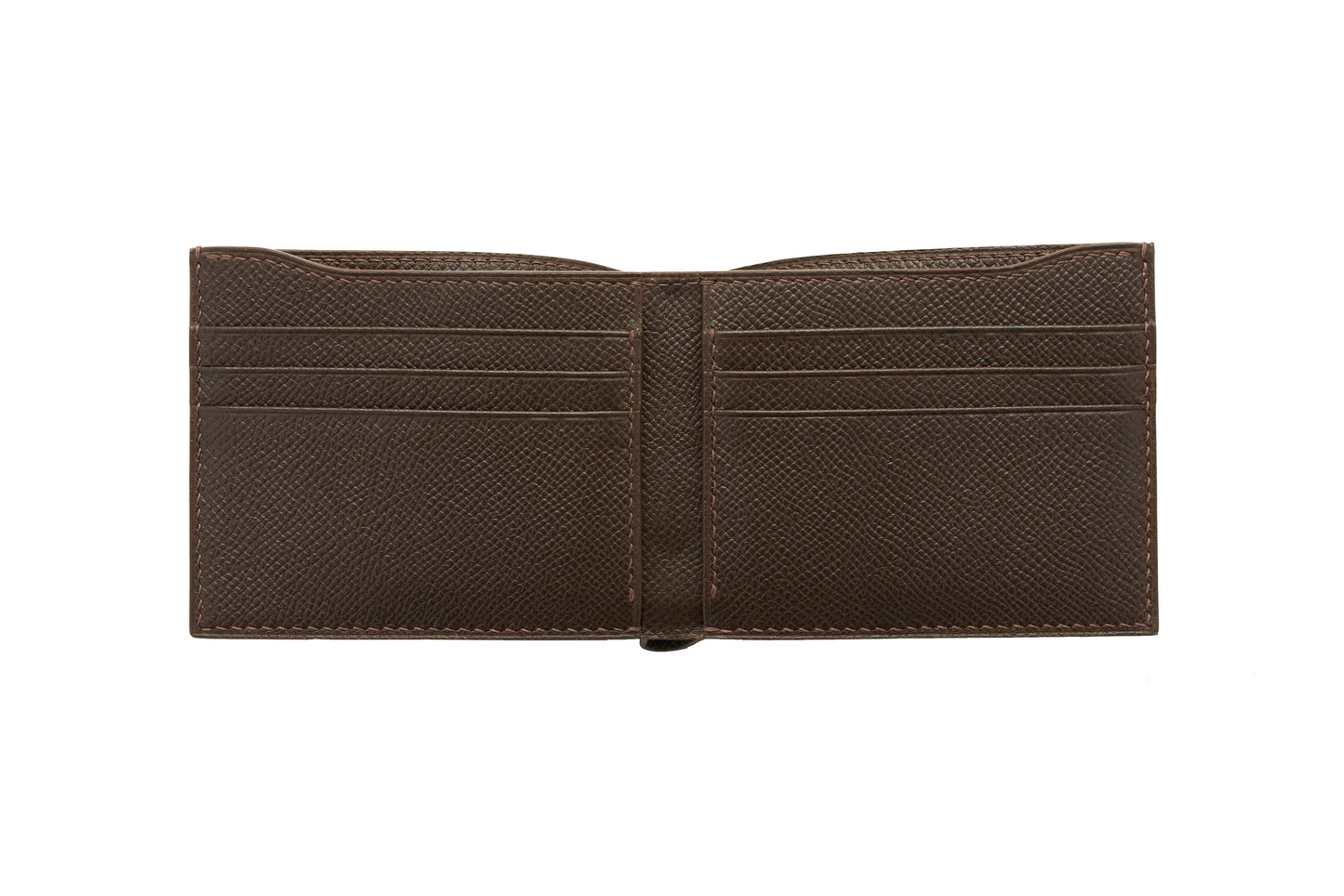 Calfskin Wallet - Dark Brown - 6-Pocket Slim