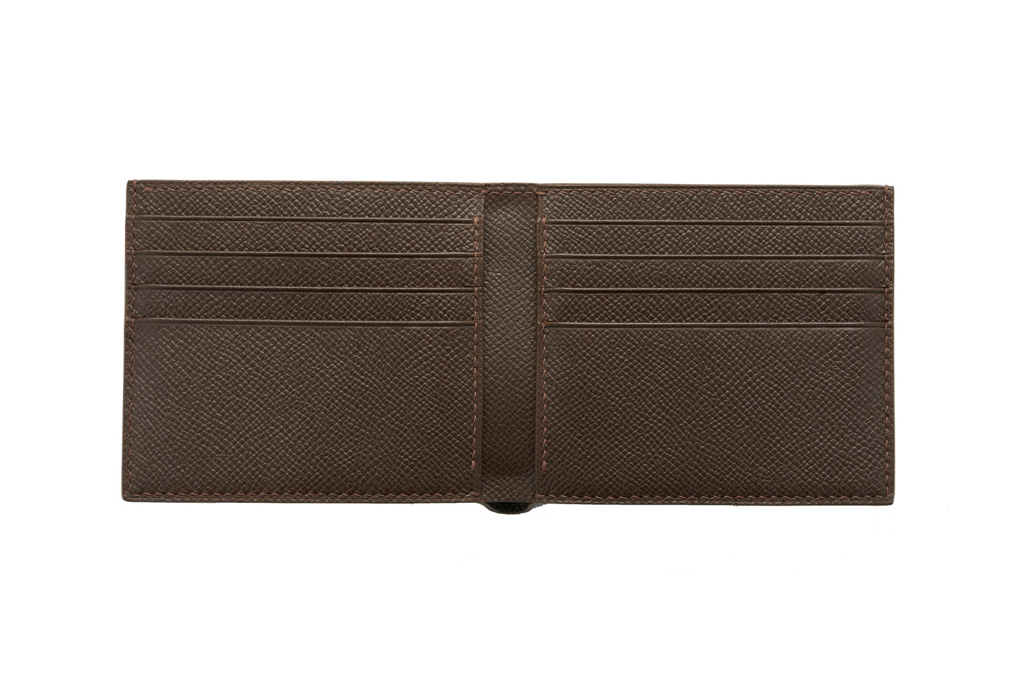 Calfskin Wallet - Dark Brown - 8-Pocket Slim