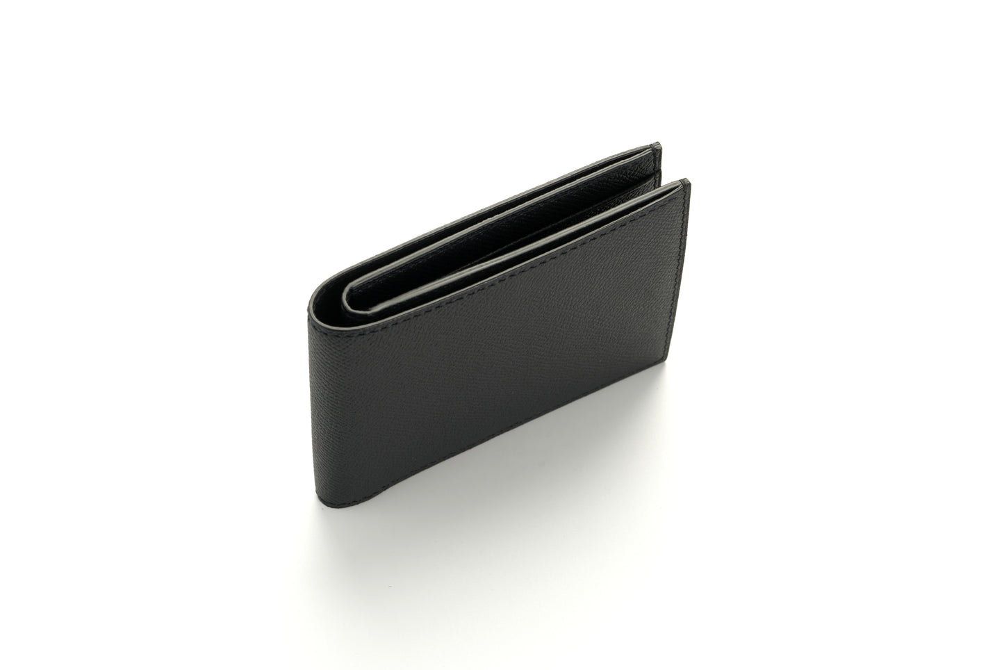 Calfskin Wallet - Black - 8-Pocket Slim