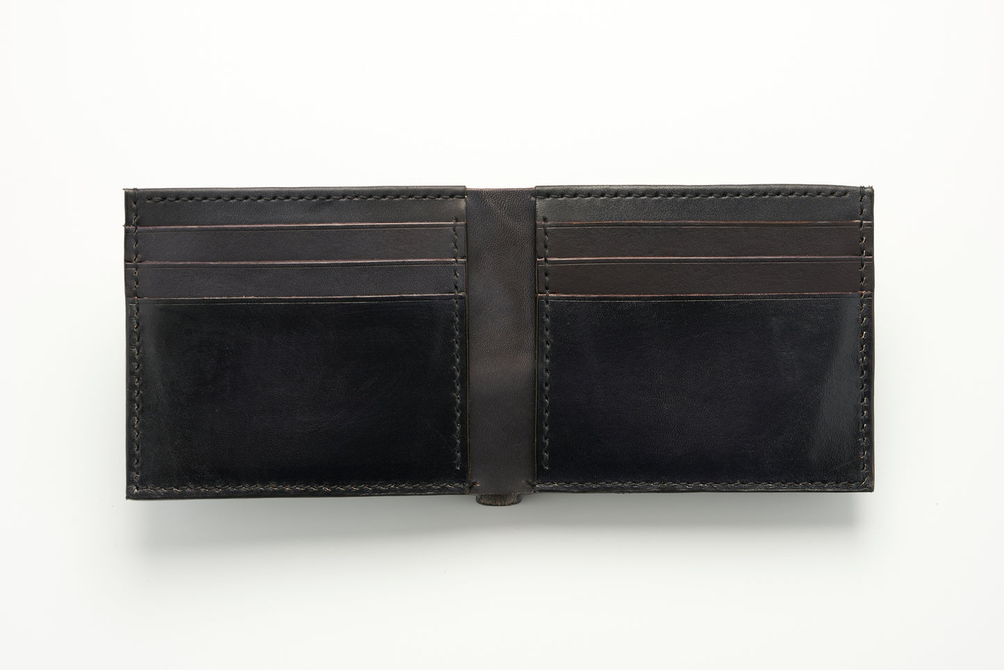 Viking Compass Leather Wallet - Black