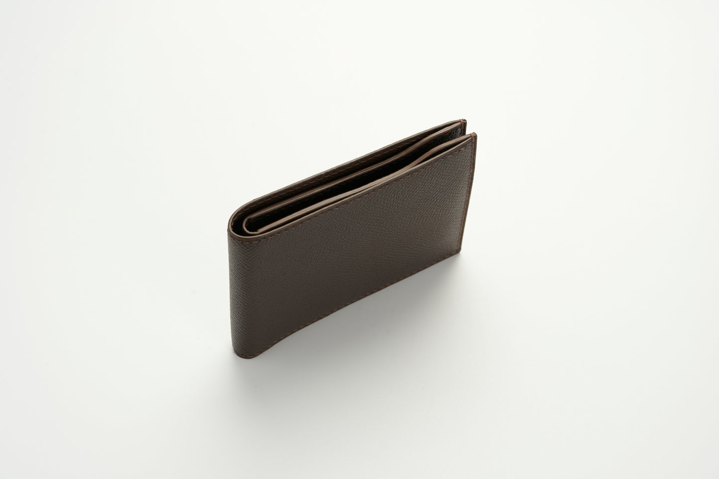 Calfskin Wallet - Dark Brown - 6-Pocket Slim