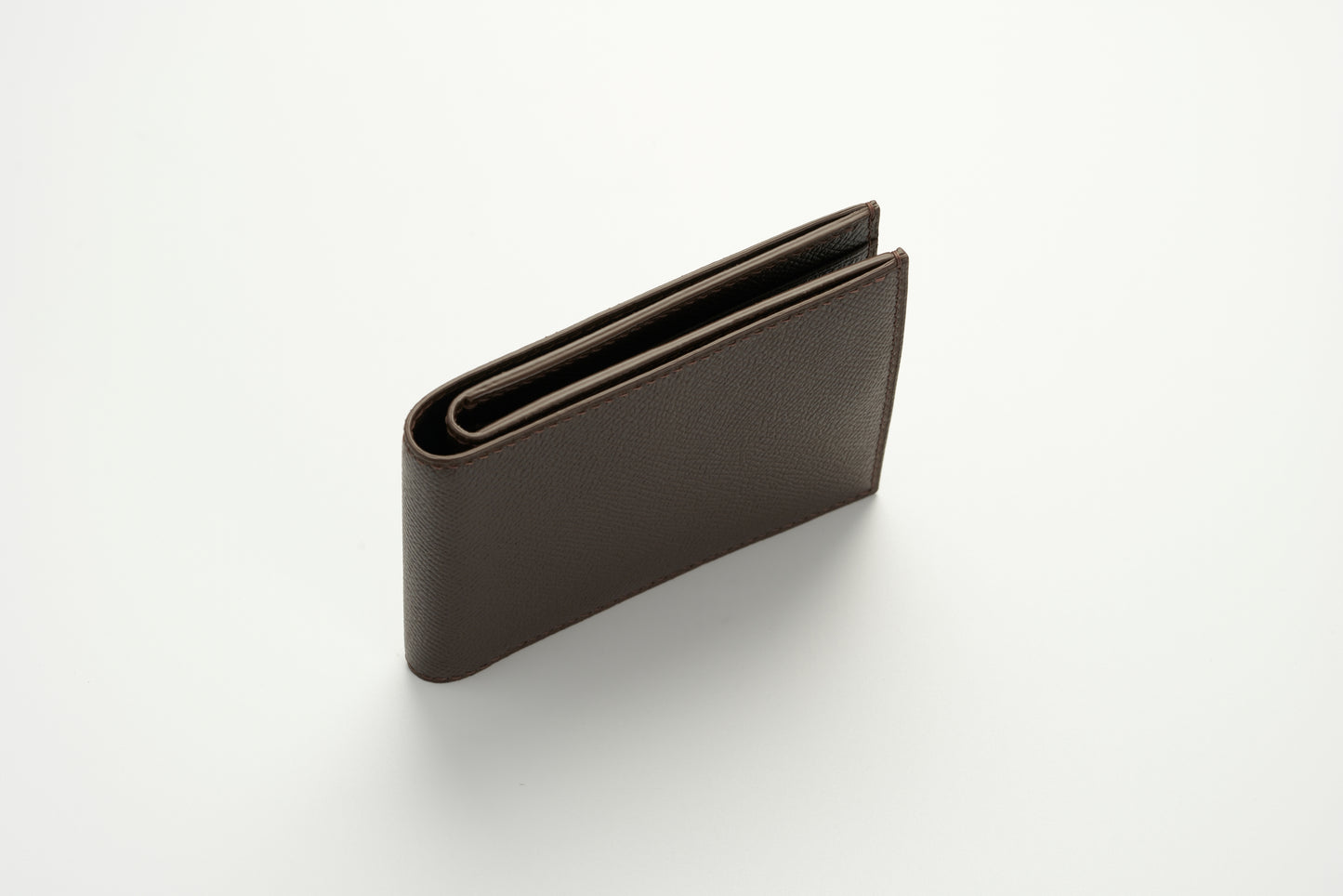 Calfskin Wallet - Dark Brown - 8-Pocket Slim