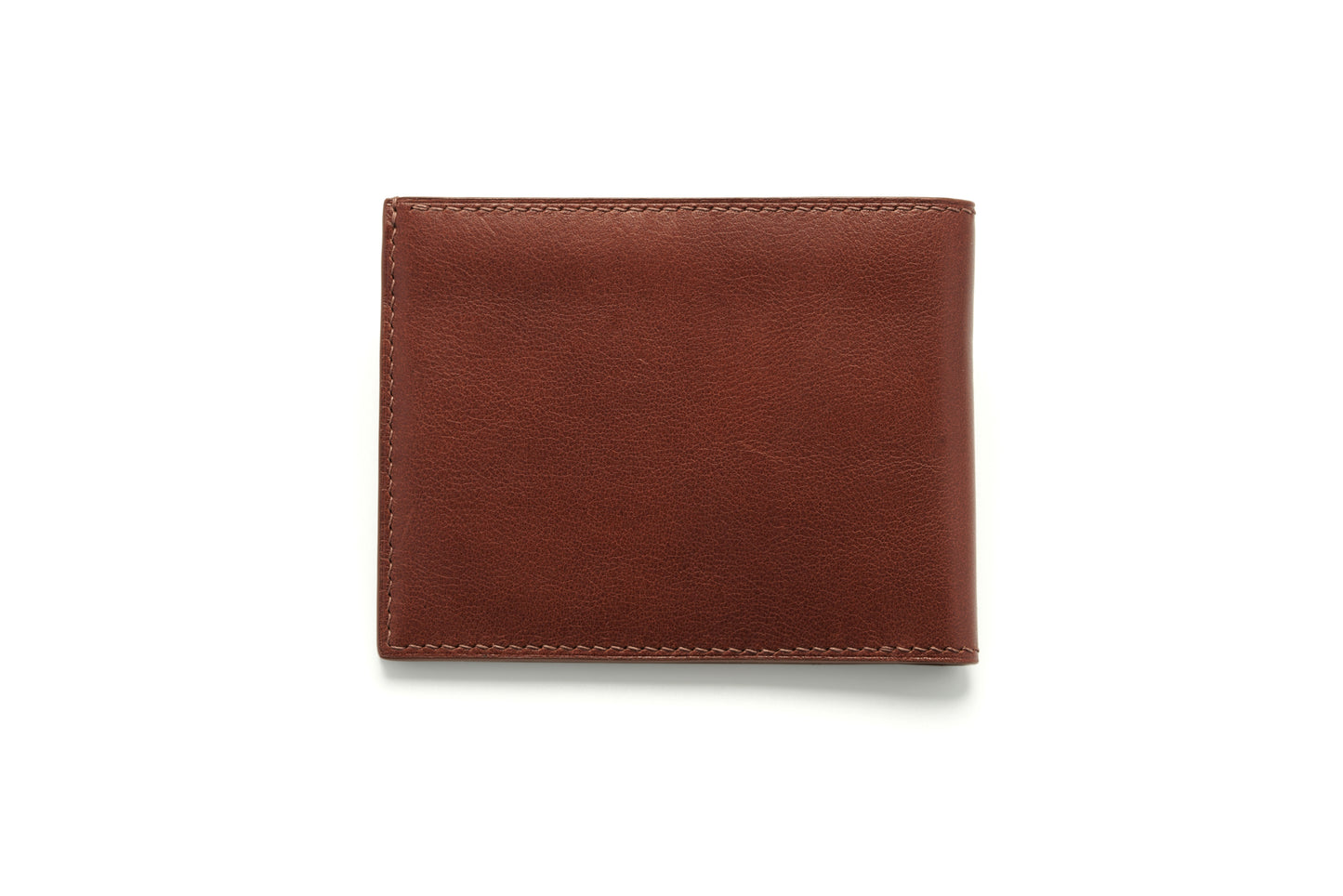 Vegetable Tanned Leather Wallet - Dark Brown - 6-Pocket