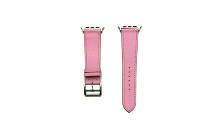 42/44/45MM Calfskin Leather Watch Strap - Pink